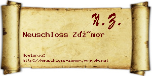 Neuschloss Zámor névjegykártya
